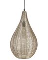 Metal Pendant Lamp Brass TISTA_867872