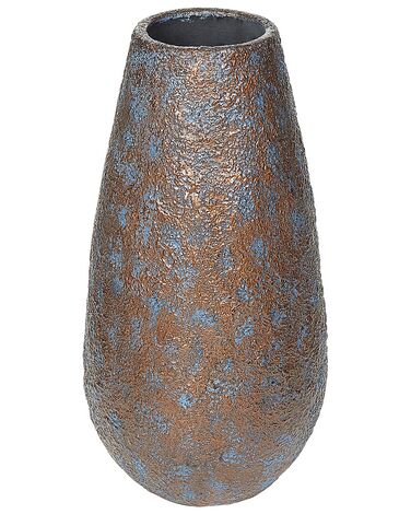 Wazon dekoracyjny ceramiczny 49 cm brązowy BRIVAS