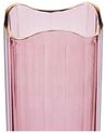 Glass Flower Vase 30 cm Pink PERDIKI_838149