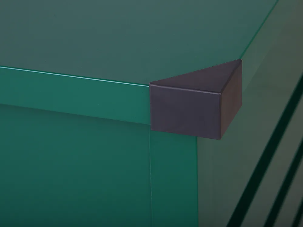 Storage Box CEBROSA 132 cm 62 cm Metal Dark Green_717687
