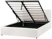 Ottoman Bed MONTLAUR Boucle White 160 x 200 cm (EU King Size)_1141348