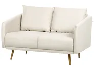 Sofa 2 Seater MAURA Fabric Light Beige_892225