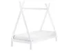 Cama infantil Tipi Madera de pino DEVAY 90 x 200 cm Blanco