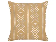 Zestaw 2 poduszek dekoracyjnych BANYAN 45 x 45 cm Bawełna Beżowy Wzór geometryczny_838770