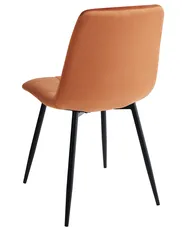 Set di 4 sedie da pranzo POWELL Velluto Arancione_966748