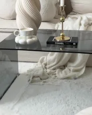 Coffee Table KENDALL Tempered Glass Black_1171349