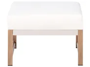 Garden Lounge Set with Table and Ottoman 5 Seater NOLA Metal Light Beige_998410