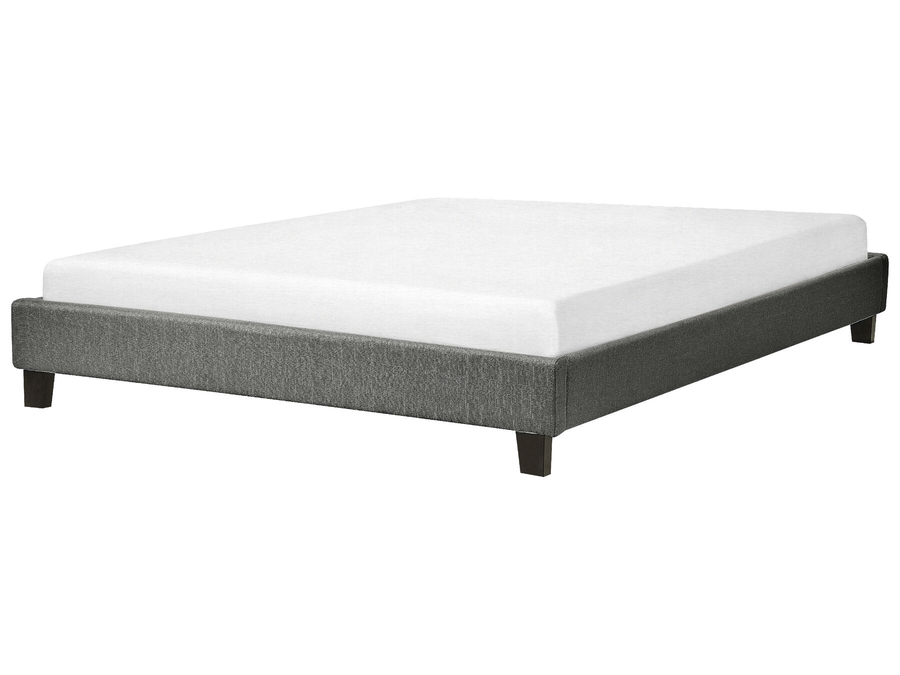 Sivá čalúnená posteľ 160 x 200 cm ROANNE_721566
