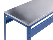 2-częściowa kuchnia ogrodowa ze stołem barowym MAENZA Niebieski Metal_1044911