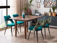 Extending Dining Table MASELA Dark Brown 90/120 cm 60 cm Wood_826984