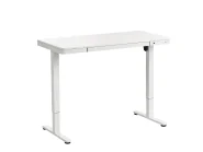 Biurko regulowane elektrycznie PENLY 120 cm 60 cm Z portem USB Biały_1031215