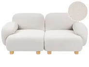 Divano modulare 2 posti AMLI Bouclé Bianco sporco_1070052