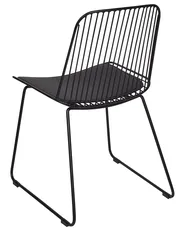 Set di 2 sedie da pranzo PENSACOLA Metallo Nero_907479