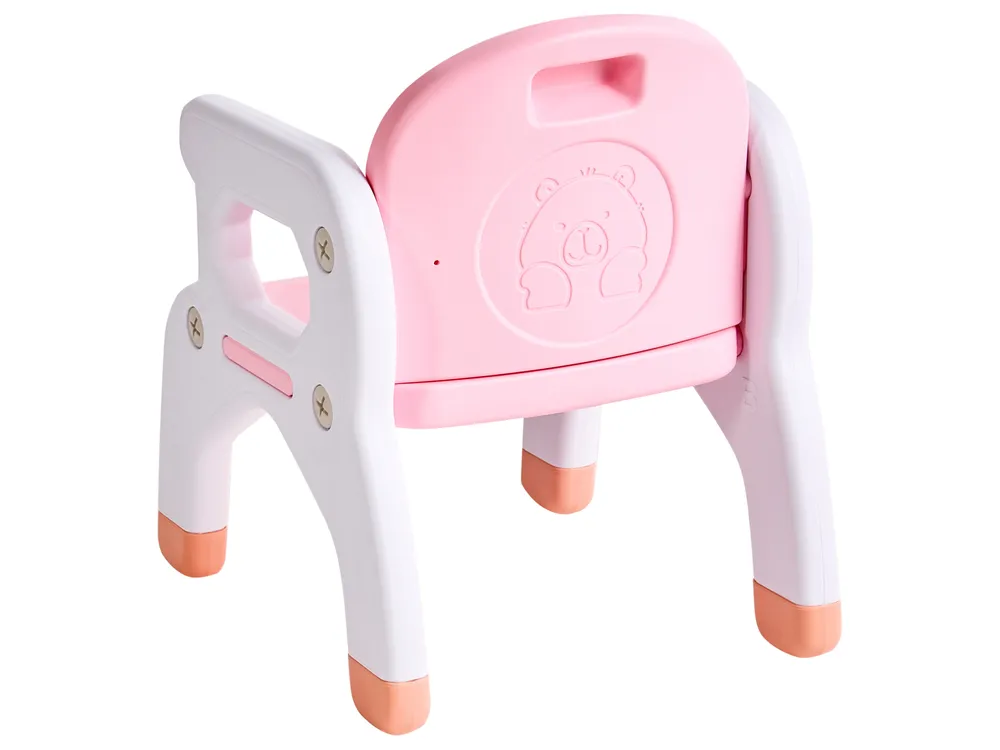 Kids Table with Chairs BOLLON Pink_1124287