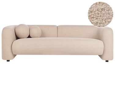 3-istuttava sohva buklee beige LEIREN