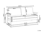 Sofa 3 Seater AKRANES Corduroy Light Grey_917533