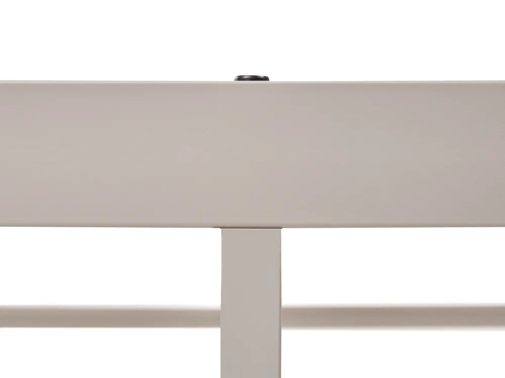 Bed without Headboard Metal VIRY 140 x 200 cm (EU Double) Light Beige_1073030