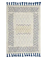 Tappeto ERZINCAN Beige 140 x 200 cm Cotone_839252