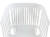 Chaise de salle à manger en plastique blanc DALLAS_353379