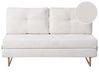 Sofa Bed 3 Seater JERSLEV Boucle Off-White