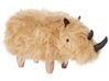 Faux Fur Animal Stool Sand Beige WOOLLY_750901