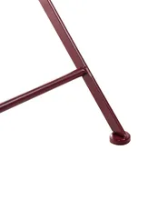Set of 2 Garden Chairs ALBINIA Metal Burgundy_1016240