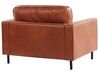 Soffgrupp 2-sits soffa + fåtölj brun SAVALEN_779225