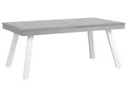 Stół ogrodowy rozkładany PERETA 175/255 cm 100 cm Metal Jasnoszary_738752