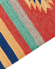 Tappeto HATIS Multicolore 140 x 200 cm Kilim Cotone_869532