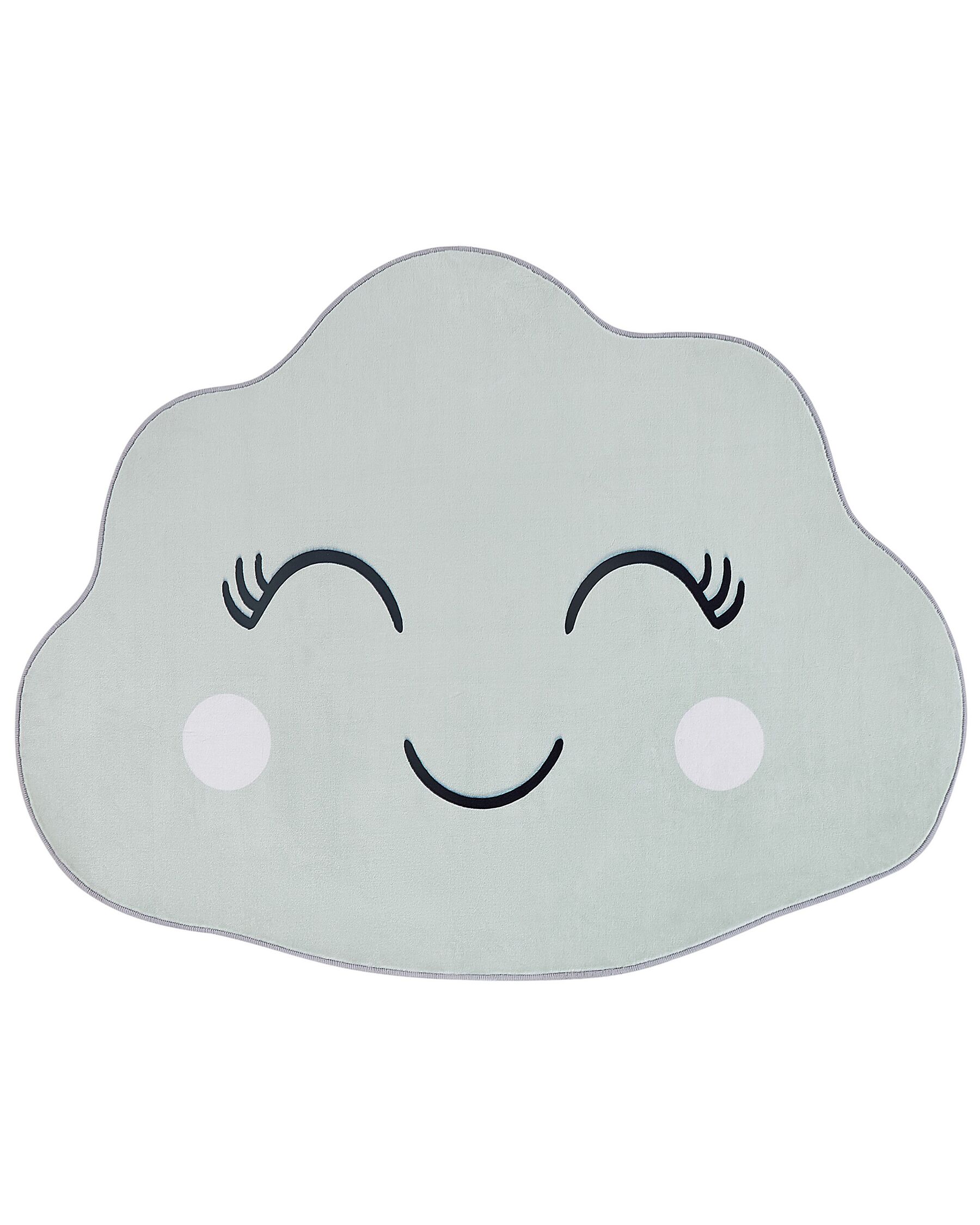 Kids Rug Cloud Print 90 x 120 cm Green CUMULUS_831543