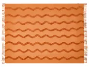 Koc KHARI Bawełna 150 x 200 cm Pomarańczowy_1067520