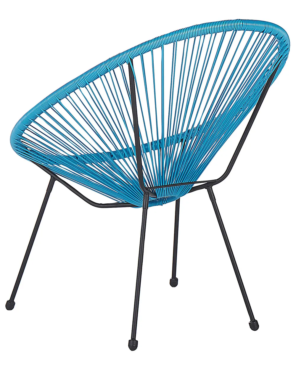 Set di 2 sedie da giardino ACAPULCO II Rattan sintetico (PE) Blu_813808