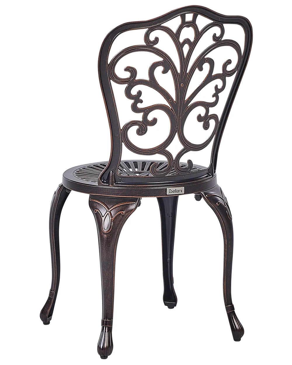 Set of 2 Garden Chairs TRIORA Metal Brown_931746