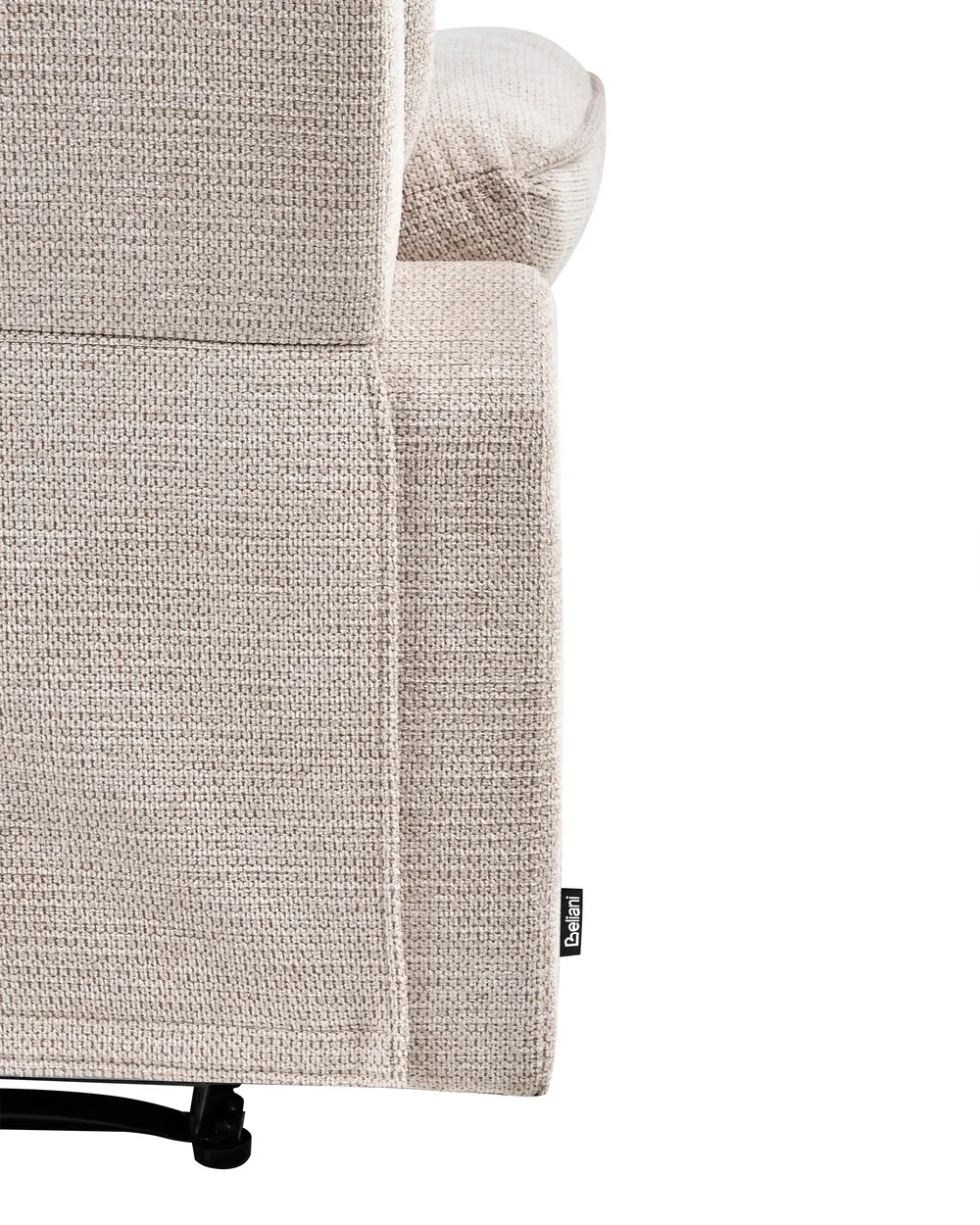 Sedia reclinabile EVERTON Poggiapiedi a scomparsa Tessuto Beige_963726