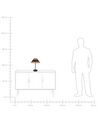 Paper Rope Table Lamp Beige and Black MOMBA_914514