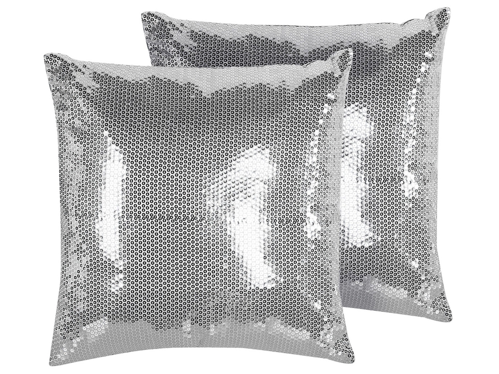 Grey sparkly cushions sales