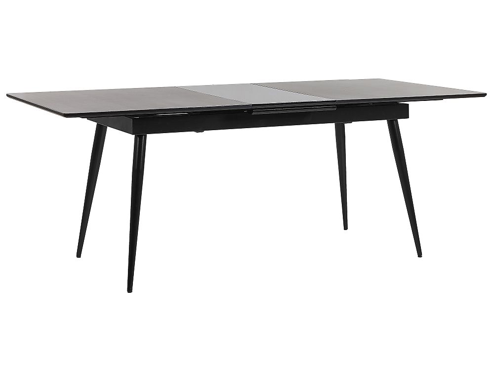 Spisebord med udtræk MALDON Sort 160/200 cm 90 cm