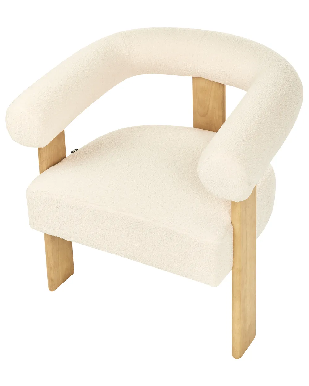 Armchair ILBRO Boucle Off-White/ Light Brown_984759