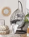 Hanging Chair with Stand ARSITA PE Rattan Grey