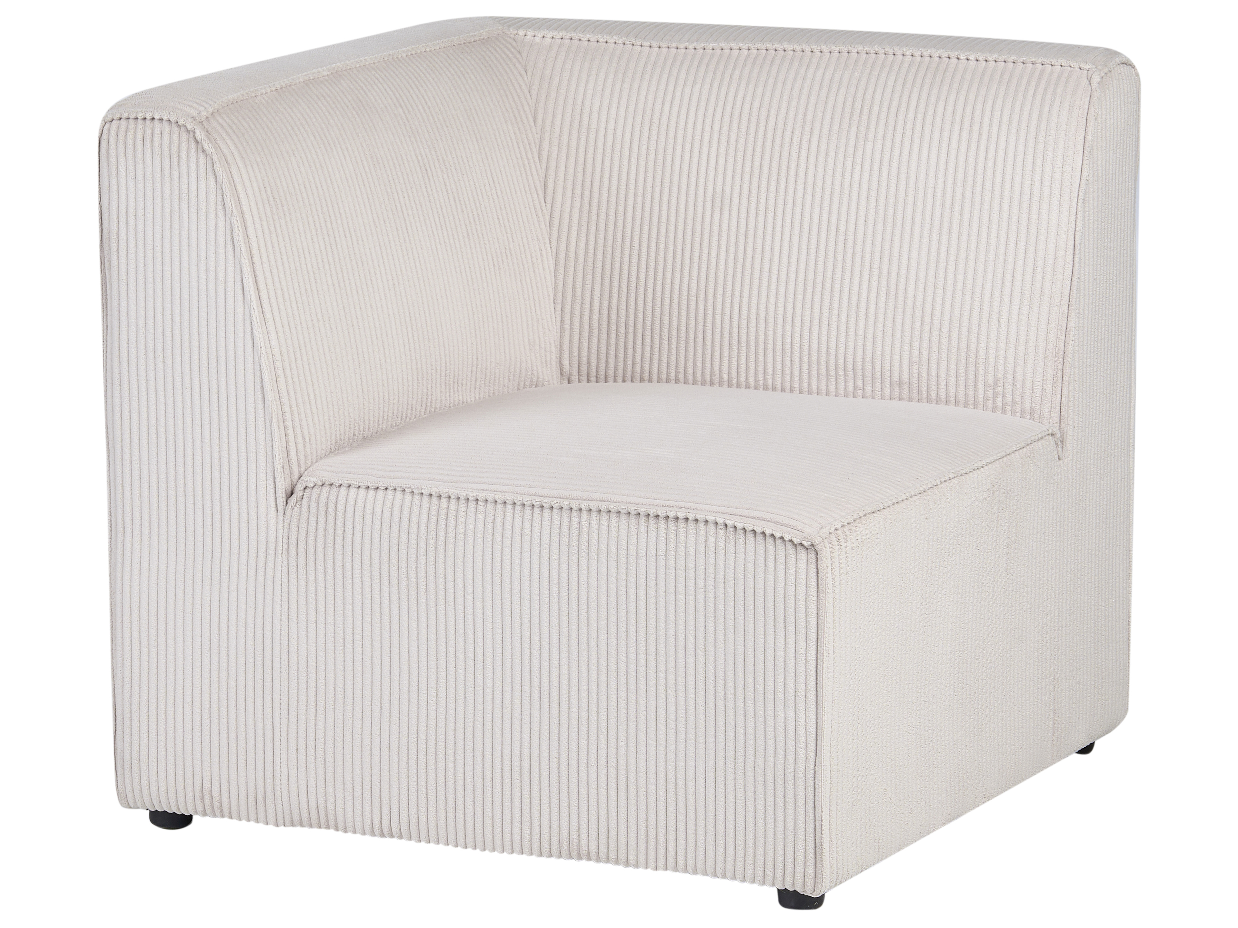 Divano modulare 3 posti LEMVIG Velluto a coste Beige_1052073