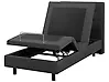 Cama ajustable Tela DUKE 90 x 200 cm Gris oscuro