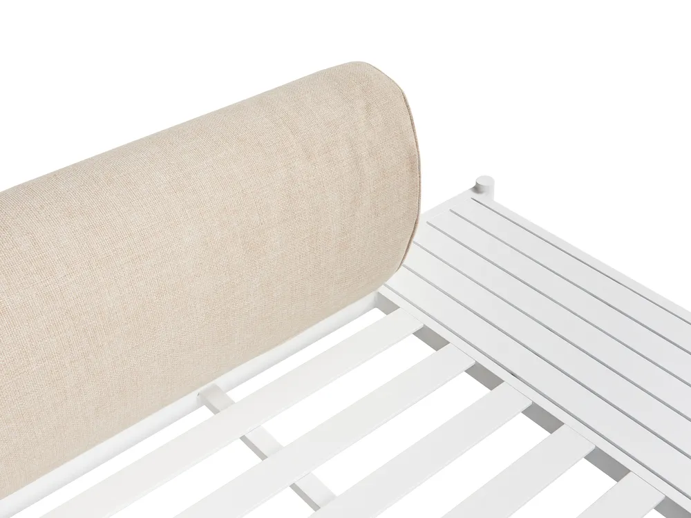 Set di divani angolari da giardino 5 posti RASIGLIA Metallo Beige Lato Sinistro_948077