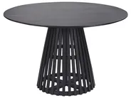 Dining Table MESILLA Black 120 cm 120 cm Acacia Wood_906720
