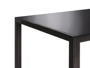 Dining Table LAVOS Black 120 cm 80 cm Tempered Glass_998691