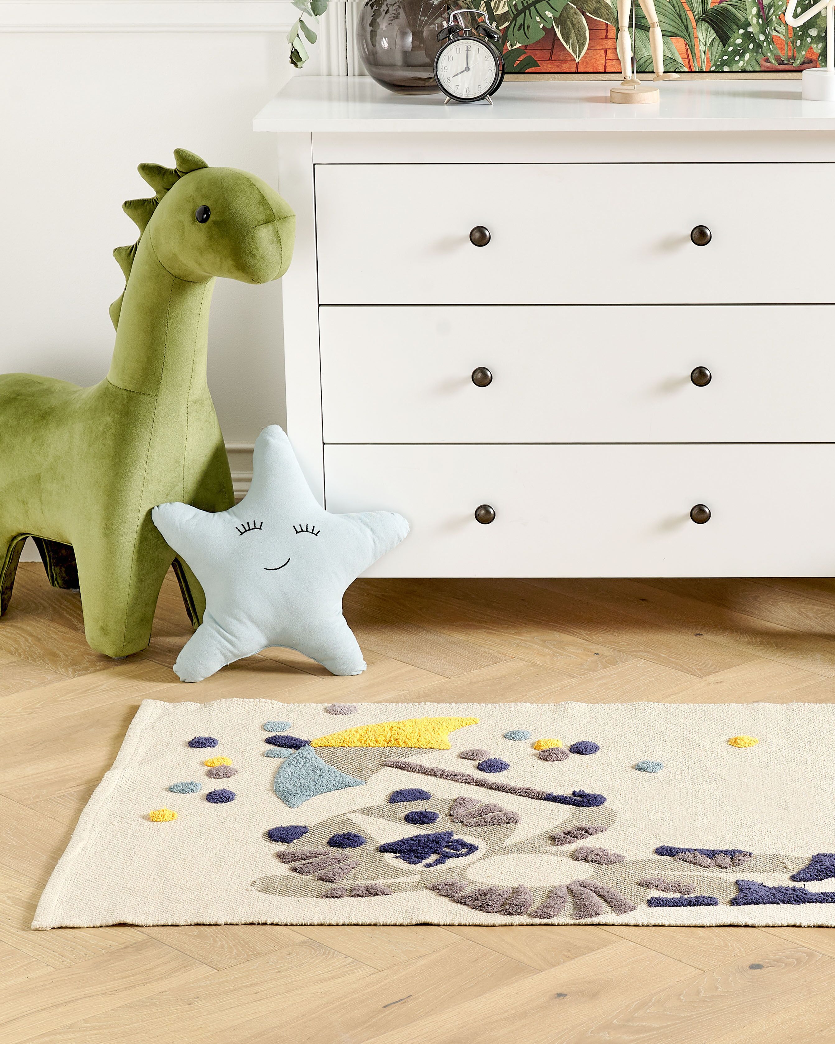 Tapis enfant SINGKIL Multicolore 80 x 150 cm Coton_1182560