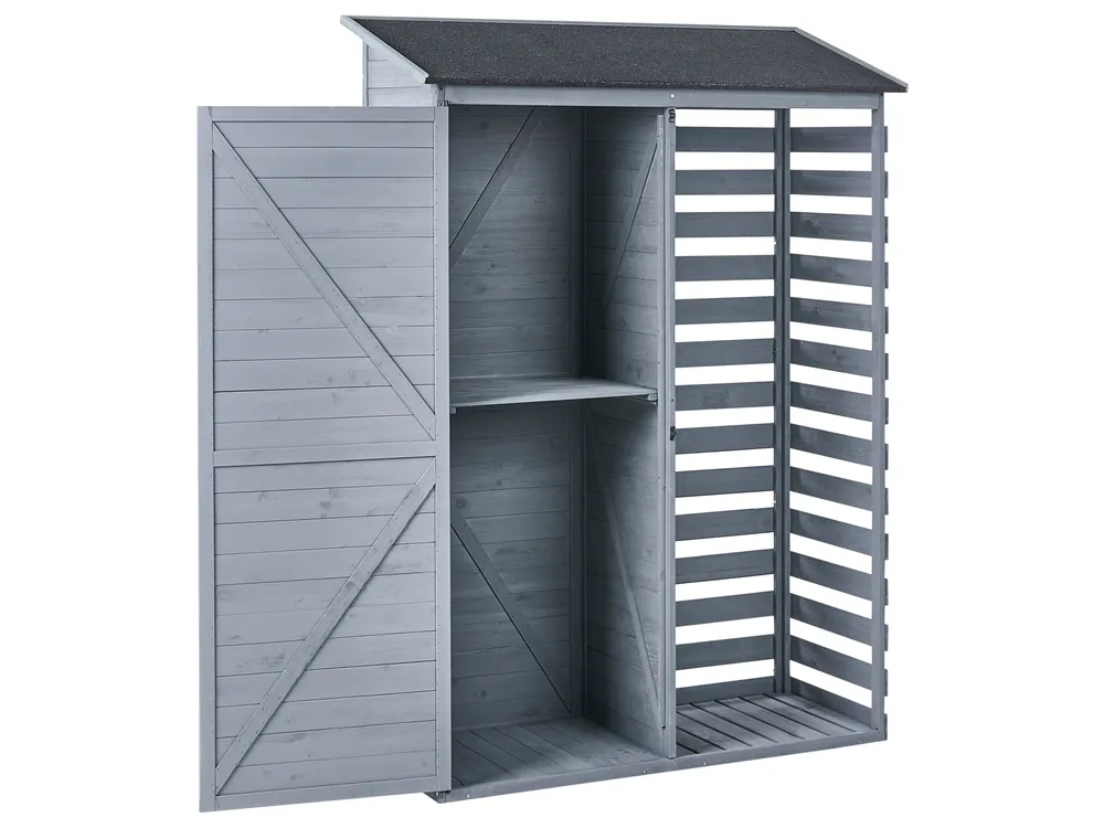 Schowek narzędziowy CENGIO 130 cm 57 cm Drewno jodłowe Szary_1015048