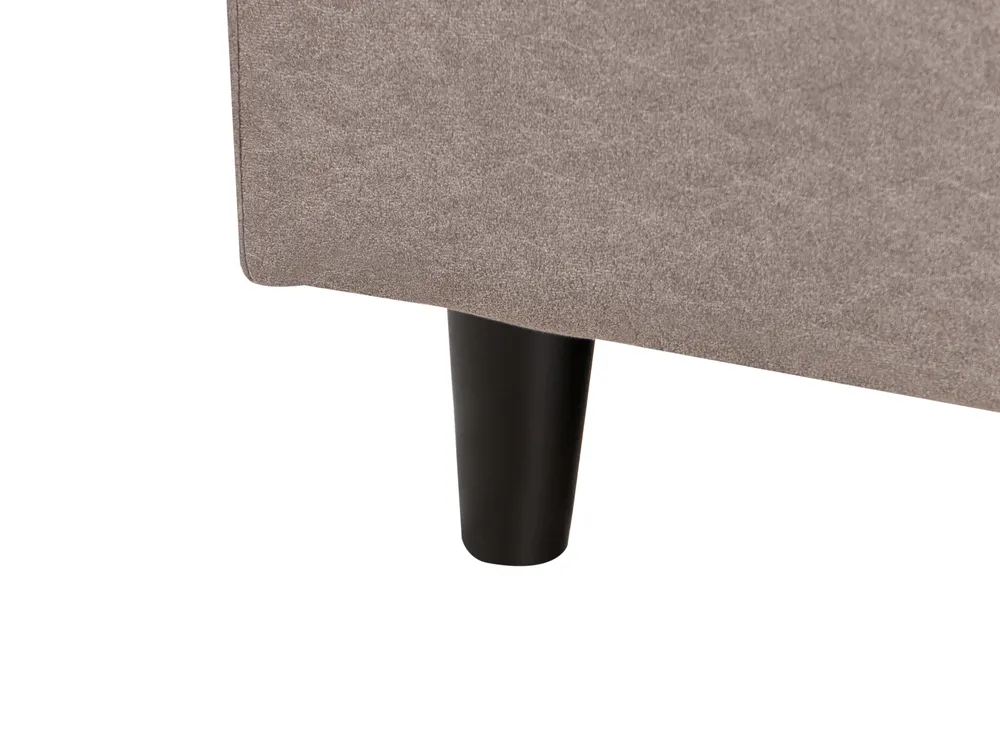 Corner Sofa 3 Seater ELVENES Velvet Taupe Right Hand_966924