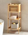 Bamboo Bathroom Shelving Unit Light Wood BECKLEY _927202