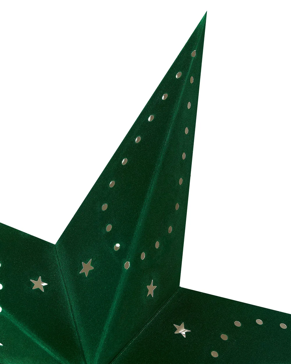Set of 2 Hanging Decorations LED MOTTI 60 cm Star Emerald Green_835538