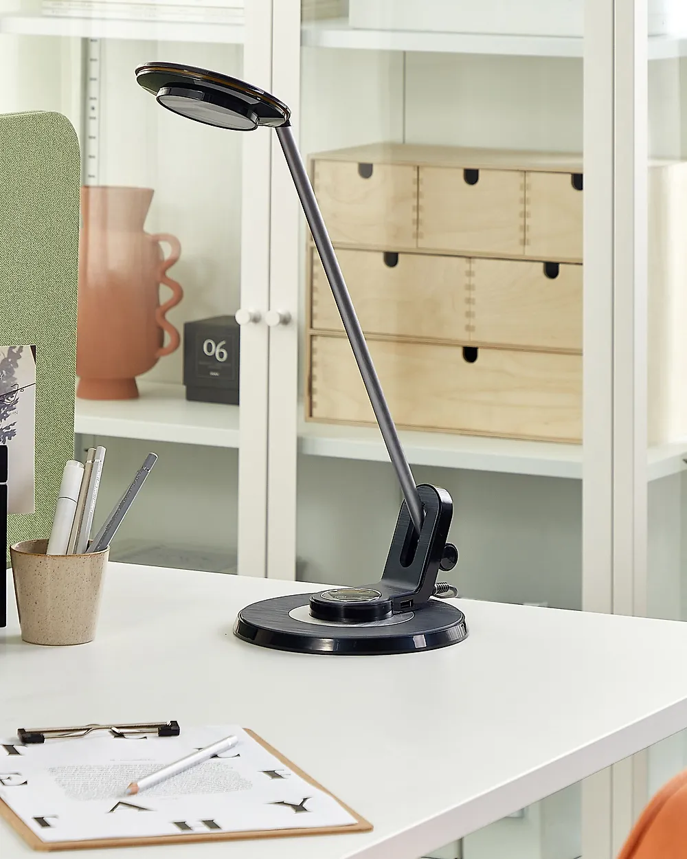 Lampada da scrivania a LED CORVUS con dimmer Metallo Nero_1174048